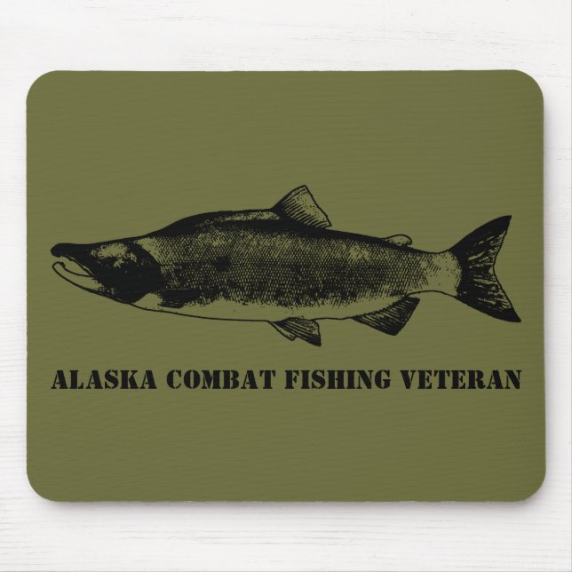 Tapis De Souris Alaska Combat Fishing Veteran (Devant)