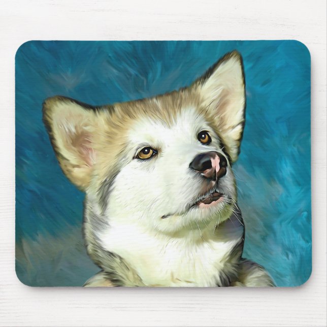 Tapis De Souris Alaskan Malamute Dog Art (Devant)