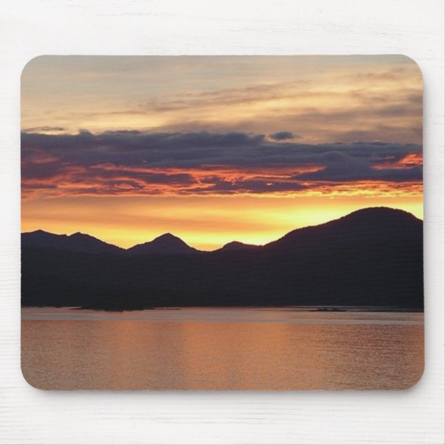 Tapis De Souris Alaskan Sunset I Belle photographie Alaska (Devant)