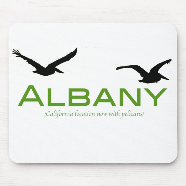 Tapis De Souris Albany, maintenant avec des pélicans (Devant)