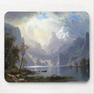 Tapis De Souris Albert Bierstadt dans les sierras le lac Tahoe