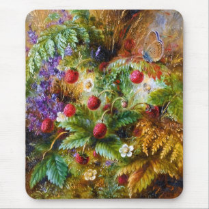 Tapis De Souris Albert Dürer Lucas : Fraisiers communs et papillo