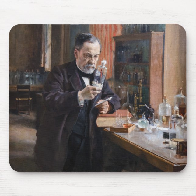 Tapis De Souris Albert Edelfeue - Portrait de Louis Pasteur (Devant)
