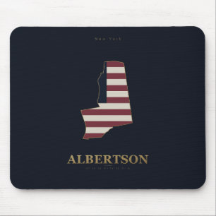 Tapis De Souris Albertson New York Silhouette Américaine
