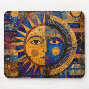 Tapis De Souris Alchimie Céleste Solaire Lunaire Mystique