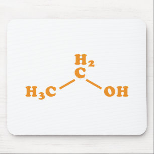 Tapis De Souris Alcohol Ethanol Molecular Chemical Formula