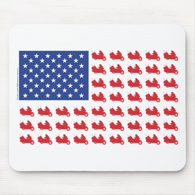 Tapis De Souris ALÉA-Drapeau À Cycle Automobile (Devant)