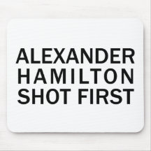 Alexander Hamilton Shot First - T-Shirt Blanc, Etc