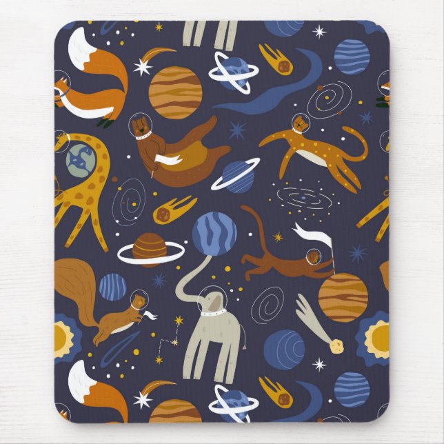 Tapis De Souris Alfombrilla de ratón colección Animals Outer Space (Devant)