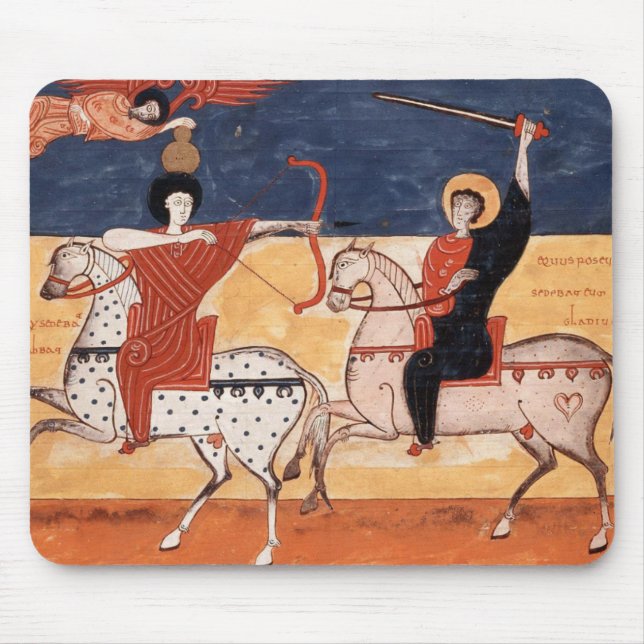 Tapis De Souris Alfombrilla guerreros medievales (Devant)