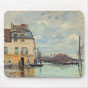 Tapis De Souris Alfred Sisley - Inondation à Port-Marly 1872