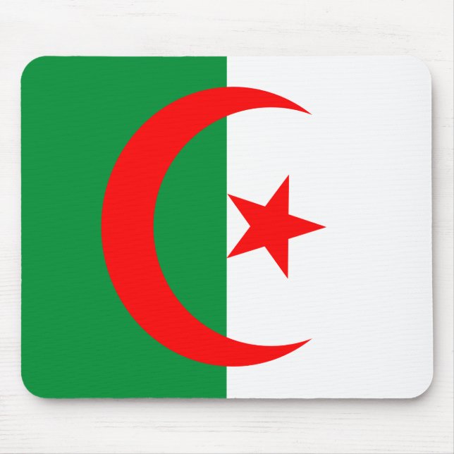 Tapis De Souris algérie drapeau mousepad (Devant)