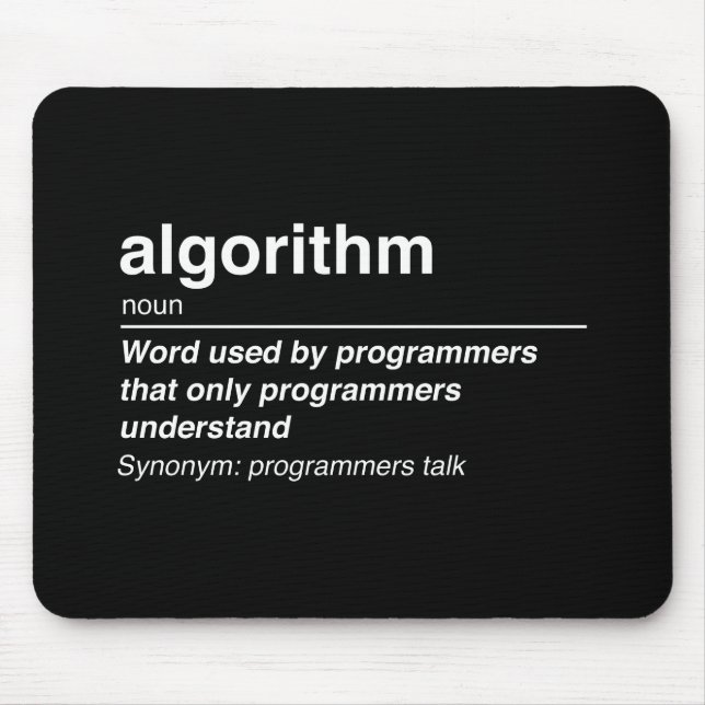 Tapis De Souris Algorithme (Devant)