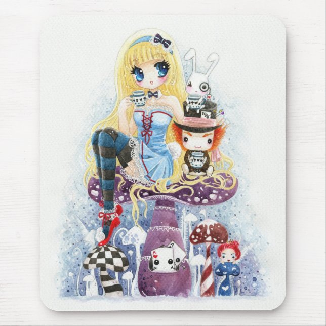 Tapis De Souris Alice au pays des merveilles (Devant)