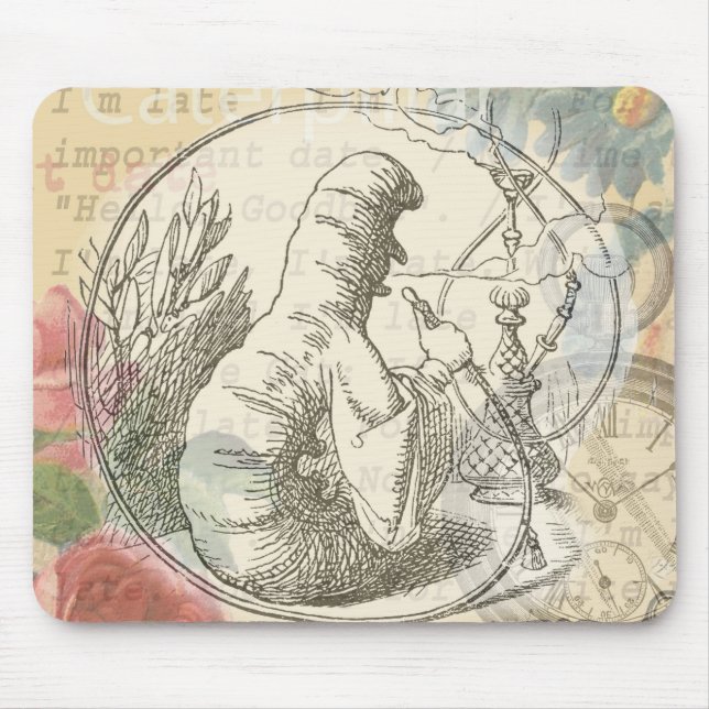 Tapis De Souris Alice au pays des merveilles La chenille : Tenniel (Devant)