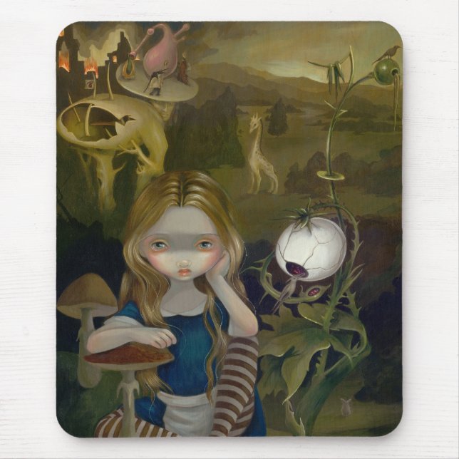 Tapis De Souris Alice au pays des merveilles Mousepad de paysage (Devant)