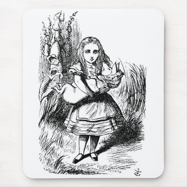Tapis De Souris Alice avec le porc (Devant)