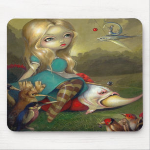 Tapis De Souris "Alice et les oiseaux" Mousepad de Bosch