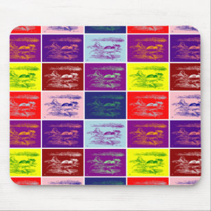 Tapis De Souris Alice nageant dans un bassin de larmes pop art