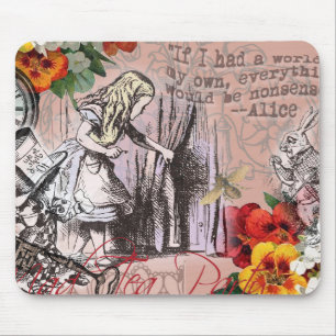 Tapis De Souris Alice rideau absurdité merveilleux classique