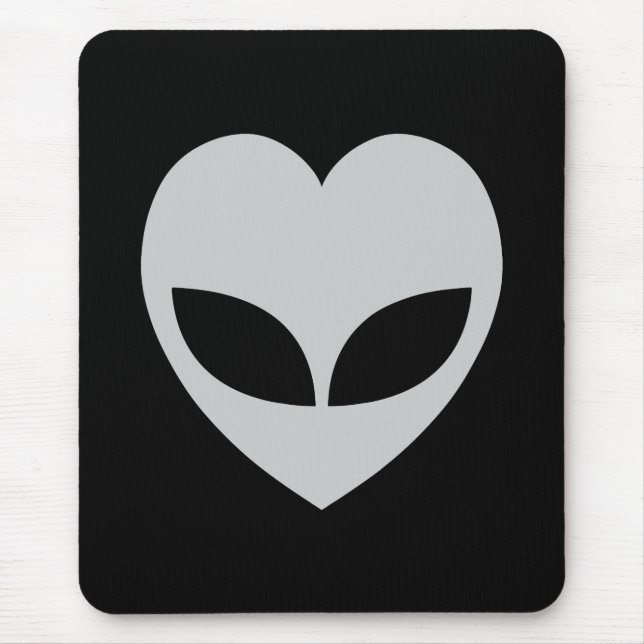 Tapis De Souris Alien Love Heart Mouse Pad (Devant)