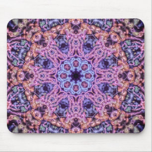 Tapis De Souris Alien Purple Psychedélique Kaleidoscopique Mandala