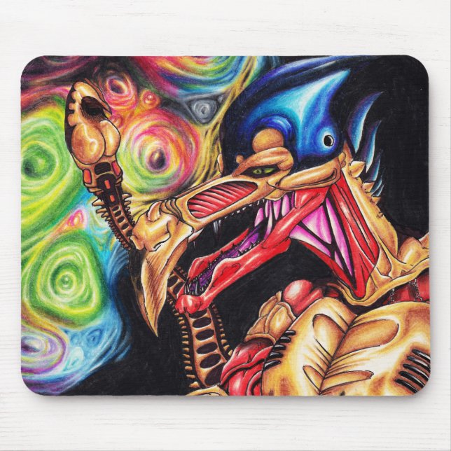 Tapis De Souris Alien Sentinel - Art Sci-Fi (Devant)