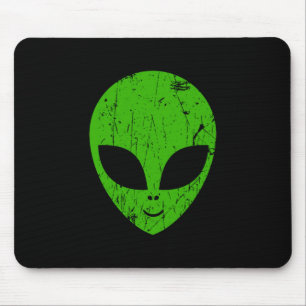 Tapis De Souris alien vert tête pour science-fiction extraterrestr