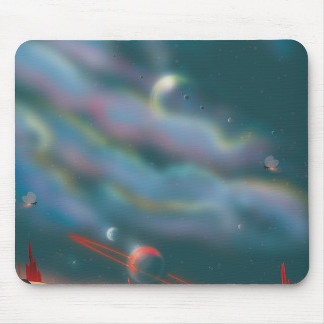 Tapis De Souris Alien world landscape (Devant)