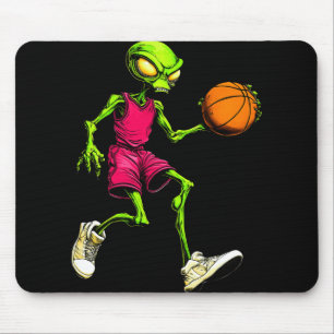 Tapis De Souris Aliens de basket-ball à manches longues