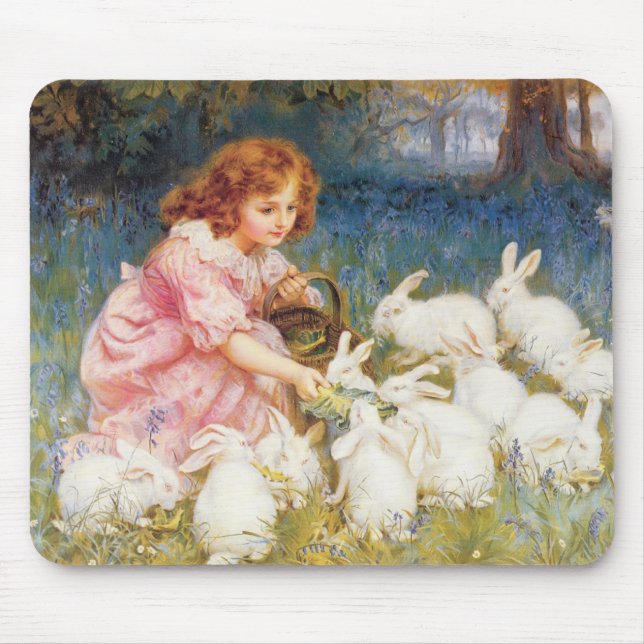 Tapis De Souris Alimentation des lapins (Devant)