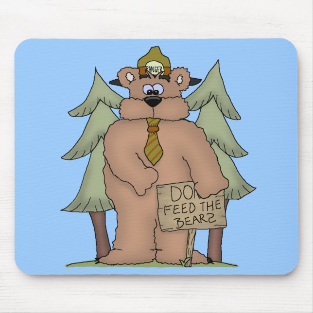 Tapis De Souris Alimentez les ours (Devant)