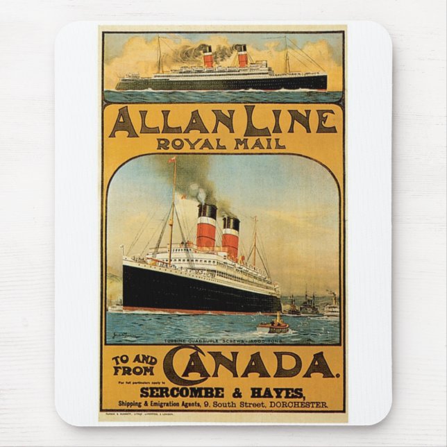 Tapis De Souris Allan Line (Devant)