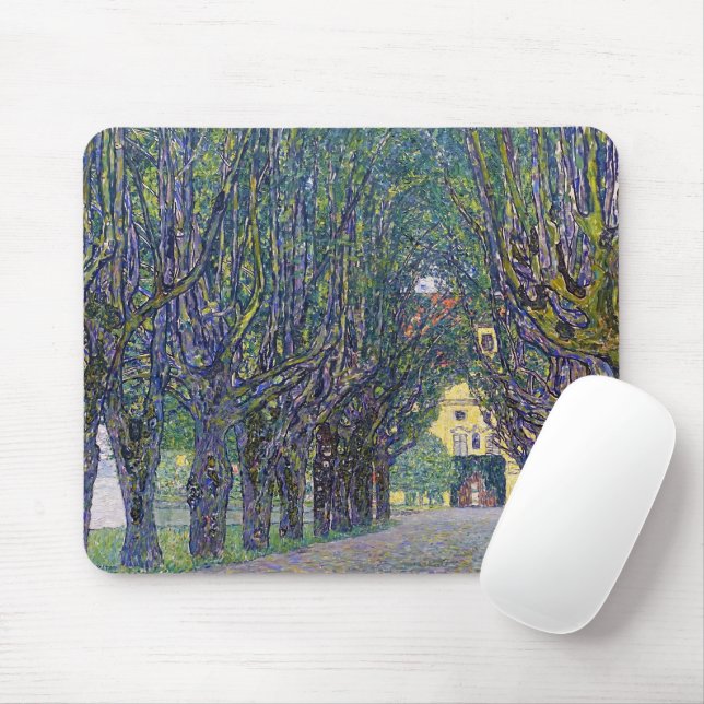 Tapis De Souris Allee à Schloss Kammer, Gustav Klimt (Avec souris)