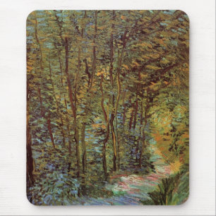 Tapis De Souris Allée dans les Bois par Vincent van Gogh