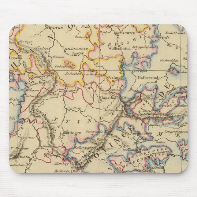 Tapis De Souris Allemagne centrale (Devant)