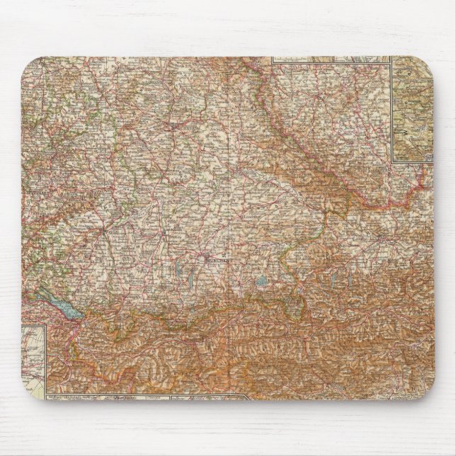 Tapis De Souris Allemagne du Sud, Autriche (Devant)