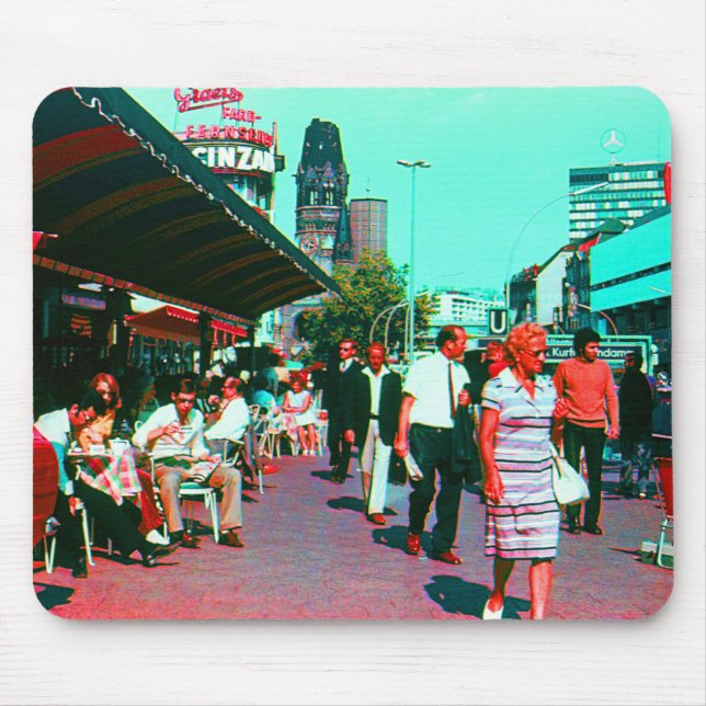 Tapis De Souris Allemagne vintage avenue Berlin kurfürstendamm (Devant)