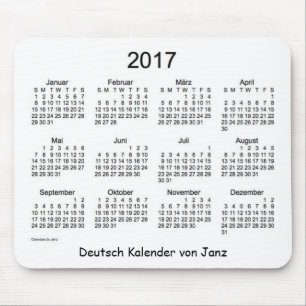 Tapis De Souris Allemand 2017 Kalender