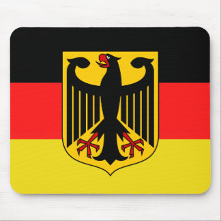 Tapis De Souris Allemand, aigle noir du drapeau allemand, Allemagn