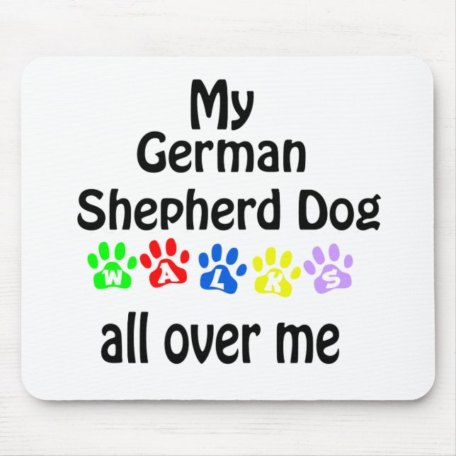 Tapis De Souris Allemand Berger Chien Marche Design (Devant)