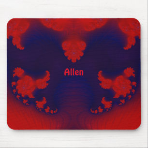 Tapis De Souris ALLEN ~ Pad de souris rouge et bleu