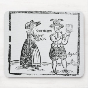 Tapis De Souris Allez aux guerres, illustration d'un showi de