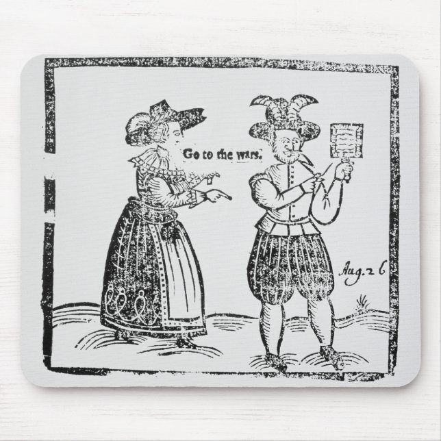 Tapis De Souris Allez aux guerres, illustration d'un showi de (Devant)