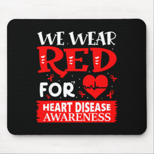 Tapis De Souris Allez Rouge Américaine Sensibilisation aux Maladie