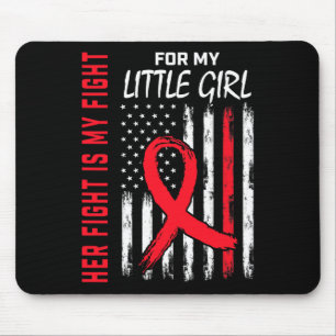Tapis De Souris Allez Rouge Son Combat Fille Petite Fille Maladie