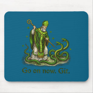 Tapis De Souris Allez-y le jour de la Saint-Patrick irlandais drôl