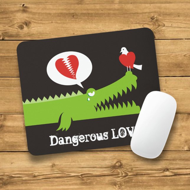 Tapis De Souris Alligator amoureux (Créateur téléchargé)