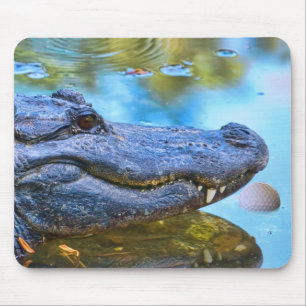 Tapis De Souris Alligator avec la balle de golf Mousepad