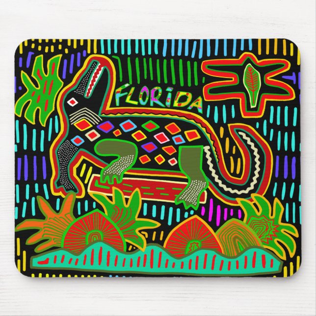 Tapis De Souris Alligator de Floride - Critters d'ouragan (Devant)